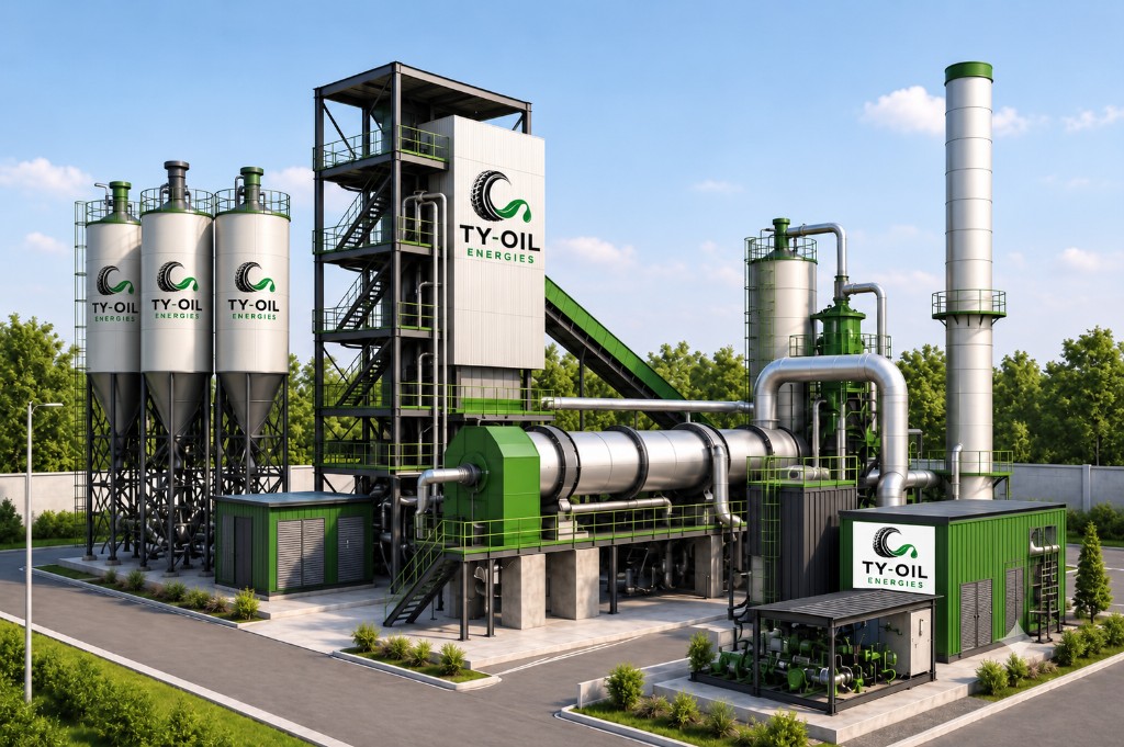 TY Oil Energies pyrolysis plant facility